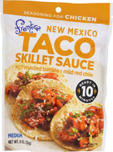 Frontera Chicken Taco Skillet Sauce with Chipotle and Garlic ready for quick weeknight tacos.