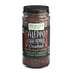 Frontier Aleppo Pepper crushed bottle, bold flavor for roasted meats