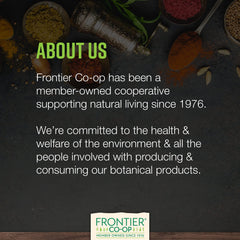 Frontier Co-op comfrey root packaging with organic Kosher certification