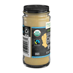 Frontier Co-op ginger root powder ground closeup highlighting aroma for savory dishes.
