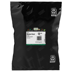 Frontier Co-op Organic Ground Yellow Mustard Seed bag ideal for pickling and condiments.