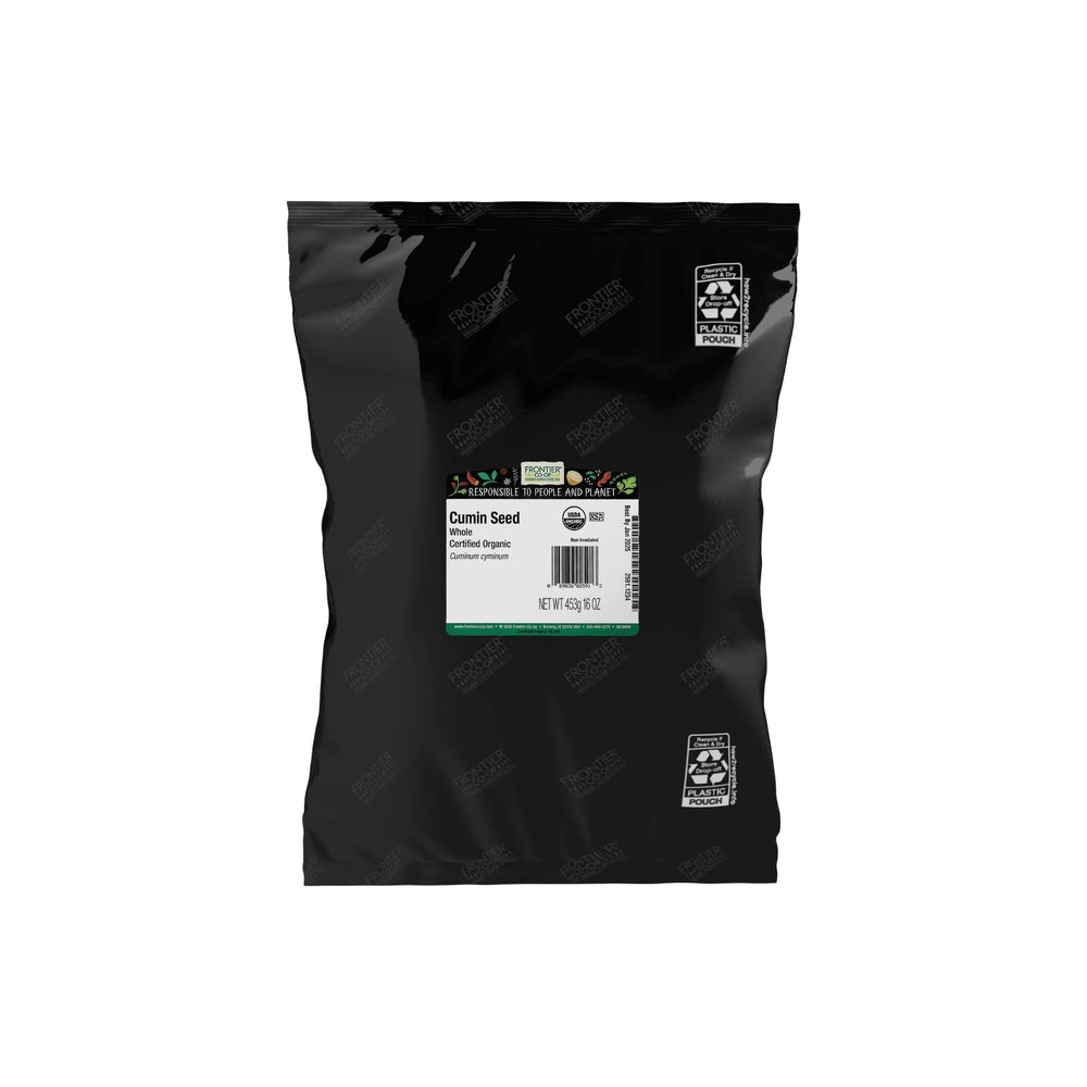 Frontier Co-op Organic Whole Cumin Seed in bulk, versatile pantry staple.