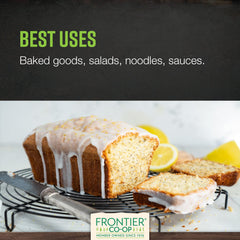 Frontier Co-op poppy seeds adding nutty aroma to salads and dressings