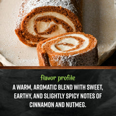 Frontier Co-op Pumpkin Pie Spice kitchen scene evokes warm, autumn-inspired treats.