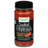 Frontier Co-op smoked paprika bottle with deep red hue, ideal for bold flavor.