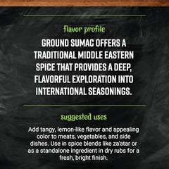 Sprinkling Frontier Co-op Sumac ground over falafel and vegetables for zest.