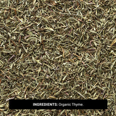 Organic thyme leaf adds warmth to meats and cheese dishes.
