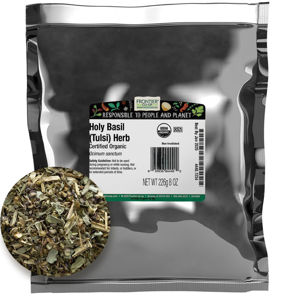 Frontier Co-op Tulsi Holy Basil bulk bag ready for everyday cooking.