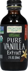 Frontier Co-op vanilla extract being poured, great for recipes
