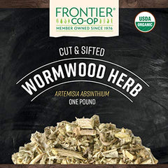 Frontier Co-op wormwood leaves aromatic for infusions and flavoring