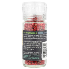 Frontier Peppercorn Pink closeup reveals vibrant pink berries and aromatic oils.