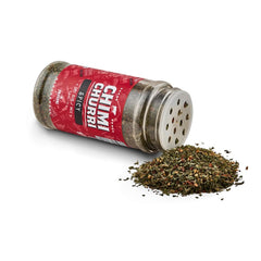 Frugoni Chimichurri Spicy used as a dry rub for meat.