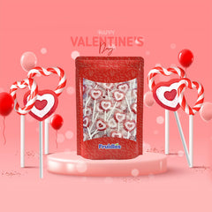 Individually wrapped Fruidles lollipops for easy sharing at events.