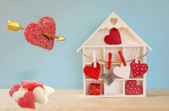 Fruidles Sanded Gummi Hearts in a bowl for shareable candy moments.