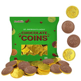Fruidles St. Patrick's Day gold coins foil-wrapped for festive decor and goody bags.