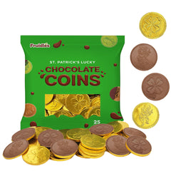 Fruidles St. Patrick's Day gold coins foil-wrapped for festive decor and goody bags.