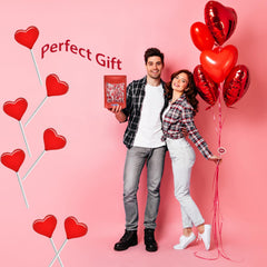 Fruidles party favors provide red heart lollipops for celebrations.