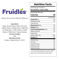 Fruidles Be Mine heart lollipop; ideal for Valentine's favors.