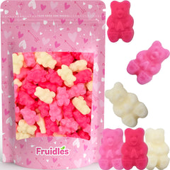 Fruidles Lovestruck Gummi Bears in watermelon flavor, soft bear gummies ideal for parties and gifting