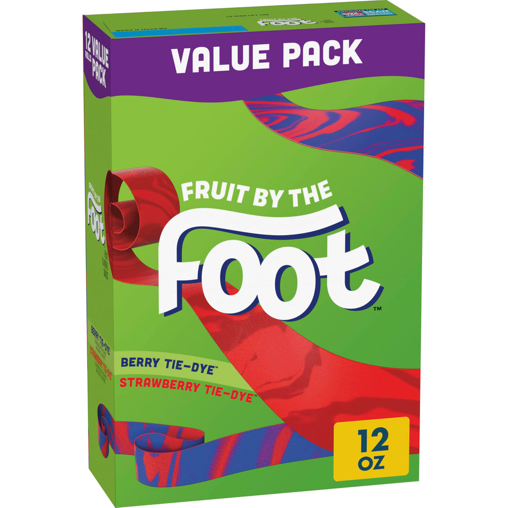 Fruit by the Foot Berry Tie-Dye coil, bright on-the-go kids snack