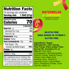 Fruit by the Foot Splitz Lemonade strip dual flavor snack for lunch boxes