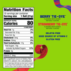 Fruit by the Foot Strawberry Tie-Dye roll — tasty snack for after school.