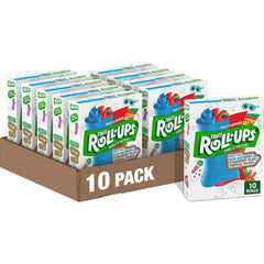 Fruit Roll-Ups variety pack pouches show colorful snacks for lunch.