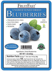 FruitFast dried blueberries close-up showing natural color and texture for baking prep