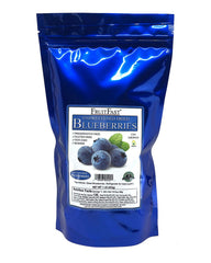 FruitFast unsweetened dried blueberries in a resealable pack for convenient snacking