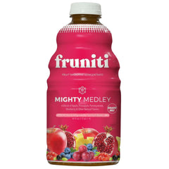 Fruniti Superfruit Medley bottle front—instant smoothie prep.
