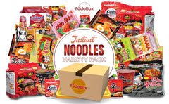 FUDOBOX ramen variety pack packshot highlighting variety for quick meals
