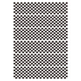 Fukaisu edible border strip with black and white checkered pattern on cake.