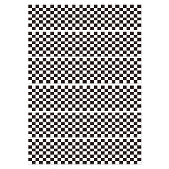 Fukaisu edible border strip with black and white checkered pattern on cake.