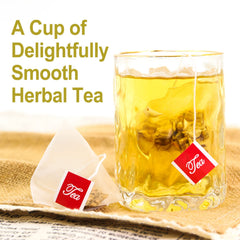 FullChea burdock root tea cup steeping, inviting aroma and calm mood.