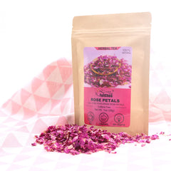 FullChea dried rose petals ready for baking and decoration.