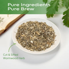 FullChea dried wormwood herb close-up shows natural texture.