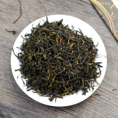 Top bud selection from FullChea Golden Monkey Tea harvested on mountain terraces.