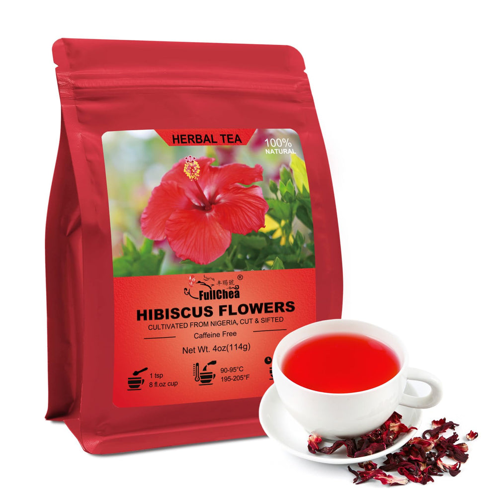 FullChea hibiscus flowers loose-leaf pack for easy brewing.
