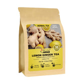 FullChea lemon-ginger-tea-packaging shows eco-friendly resealable packaging and superior ingredients.
