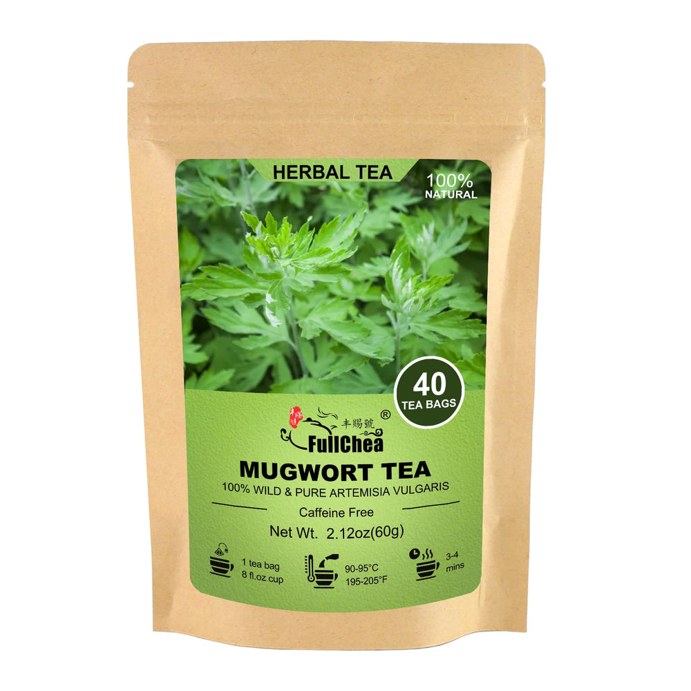 FullChea mugwort tea bags in packaging for fresh brews and convenience.