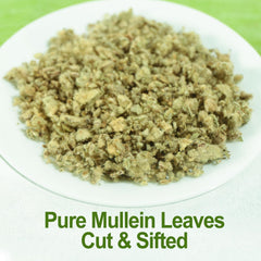 FullChea Mullein Tea being poured into a cup for a calming moment