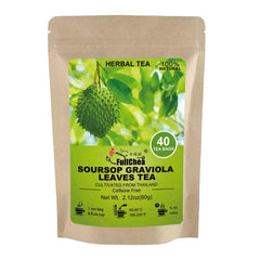 FullChea Soursop Leaves Tea Bag close-up, premium aroma for a calming cup.