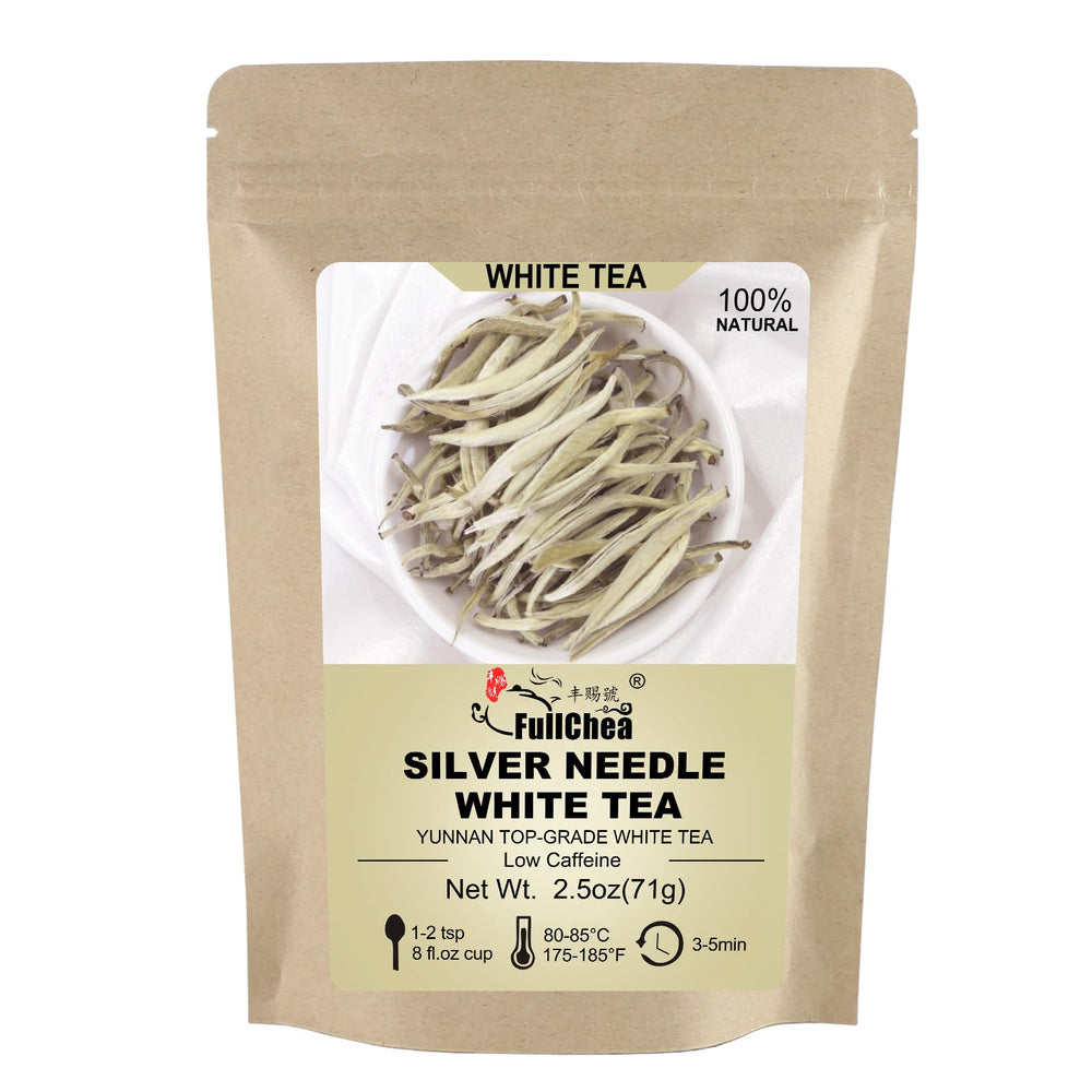 FullChea White Tea Loose Leaf Yunnan Silver Needle, premium aroma for daily enjoyment.
