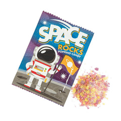 Fun Express Space Rock Candy 36-pack sachets for party favors and sharing.