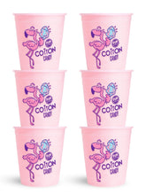 Fun Sweets Pink Cotton Candy 1.5 oz tub six-pack, easy sharing.