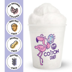Fun Sweets wedding cotton candy bar white adds a dreamy dessert accent.
