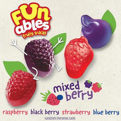 Funables blueberry-shaped snacks deliver bright flavor in a convenient bite.