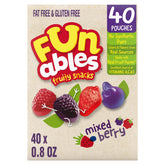 Funables Mixed Berry Fruity Snacks box, ideal for lunchboxes and travel.