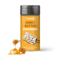 Funtable Honey Butter Seasoning jar close-up showing creamy honey aroma.