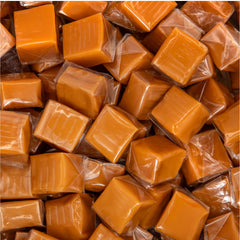 FUNTASTY caramel candy 5lb bag with individually wrapped pieces for easy sharing.
